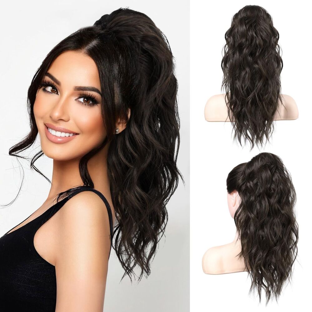 Ponytail Extension, 18" Wavy Claw Clip, 18C184H003